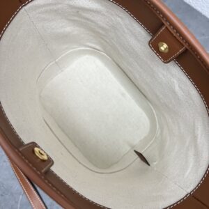 Alternative view of Celine Small Bucket Cuir Triomphe In Textile Natural / Tan For Women 9in/22cm 198242EFL.02NT