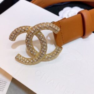 Alternative view of Chanel Double C Buckle 32mm Belt Gold Hardware For Women