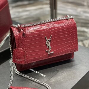 Alternative view of Saint Laurent Sunset Medium Chain Bag Red For Women 8.6in/22cm YSL