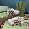 Gucci Men's Rhyton Sneakers With Mouth Print White Ivory For Men ‎552089 A9L00 9522 - Image 6