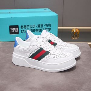 Gucci Men's Sneaker With Web White For Men ‎669698 UPG10 9060