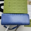 Gucci Marmont Small Matelasse Tote Bag 10.4in/ 26.5cm Blue Palladium Hardware For Women 675796 UM8BF 4340 - Image 8