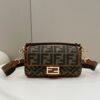 Fendi Baguette Khaki For Women, Women’s Handbags, Shoulder And Crossbody Bags, 10.6in/27cm FF 8BR600