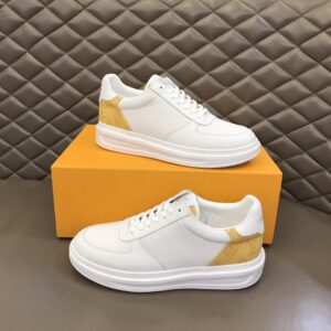 Louis Vuitton Rivoli Sneaker Monogram Metallic Canvas White/Yellow For Men LV