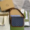 Gucci Horsebit 1955 Shoulder Bag Blue And Ivory For Women, Women's Bags 9.8in/25cm GG - Image 2