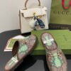 Gucci Men's GG Slipper With Horsebit Brown in Pineapple Print For Men GG Shoes ‎694249 - Image 6