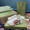 Gucci Men's Rhyton Sneakers With Mouth Print White Ivory For Men ‎552089 A9L00 9522