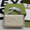 Gucci Dionysus Small Shoulder Bag 10in/ 25cm Beige/ White GG Supreme Canvas Palladium Hardware For Women 499623 UULBN 9683 - Image 7