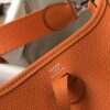 Hermes Evelyne 16 Amazone Bag Orange With Silver-Toned Hardware For Women, Women's Shoulder And Crossbody Bags 6.3in/16cm - Image 4