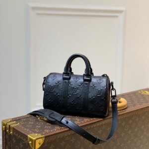 Louis Vuitton Keepall XS Monogram Seal Black Shoulder And Crossbody Bags 8.3in/21cm LV M57960