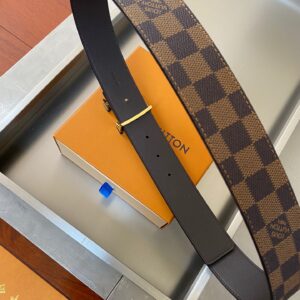 Alternative view of Louis Vuitton Initiales Reversible LV Belt Damier Ebene Canvas with Black Toned Hardware