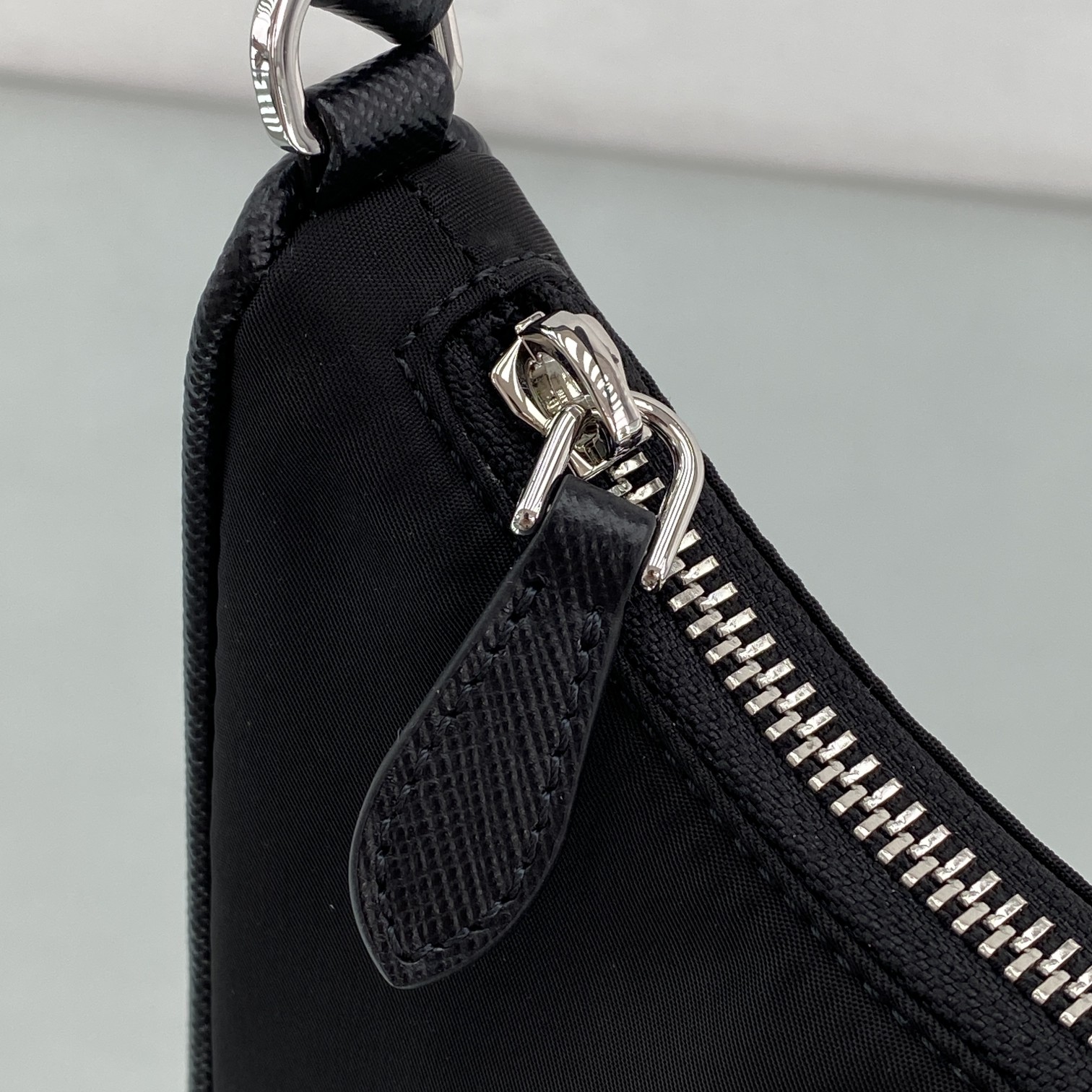 Prada Re-Edition 2005 Mini Bag 8.6in/ 22cm Black Re-Nylon Silver Hardware For Women