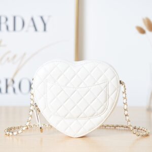 Alternative view of Chanel Mini Heart Bag White For Women 7in/18cm AS3191 B07958 10601