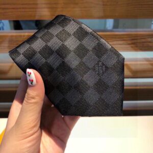 Alternative view of Louis Vuitton Damier Classique Tie Black LV Men Tie M78752