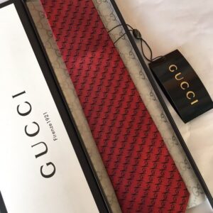 Alternative view of Gucci G Silk Jacquard Tie Red GG Men Tie