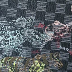 Alternative view of Louis Vuitton Pochette Voyage MM Damier Graphite Stamps Canvas For Men, Men's Wallet 10.6in/27cm LV N64605