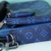Louis Vuitton Trio Messenger Monogram Canvas And Taiga Cobalt Blue For Men, Men's Bags, Shoulder And Crossbody Bags 9.8in/ 25cm LV M30848 - Image 12