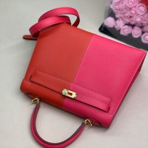 Alternative view of Hermes Kelly 28 Sellier Epsom Bag Red/Pink For Women, Women’s Handbags, Shoulder Bags 11in/28cm