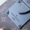 Louis Vuitton S-Lock Vertical Wearable Wallet Monogram Macassar Black For Men, Men's Bags, Shoulder And Crossbody Bags 7.5in/19cm LV M81522 - Image 10