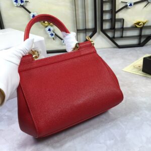 Alternative view of Dolce & Gabbana Medium Sicily Handbag In Dauphine Red For Women 10.2in/26cm DG BB4347A100180303