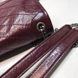 Alternative view of Saint Laurent Niki Baby Chain Bag In Crinkled Vintage Burgundy For Women 8.2in/21cm YSL 6331600EN046475
