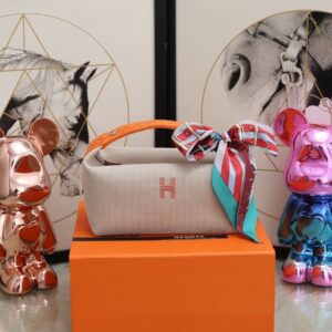 Hermes Bride A Brac Case Grey Bag For Women, Women's Handbags, Shoulder Bags 9.8in/25cm
