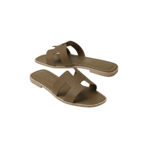 Hermes Oran Sandals Oran Khaki For Women H202272Z X3340