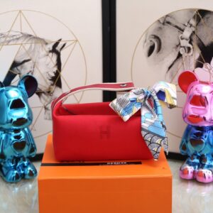 Hermes Bride A Brac Case Red Bag For Women, Women's Handbags, Shoulder Bags 9.8in/25cm
