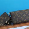 Louis Vuitton Pochette Felicie Strap & Go Wallet Shoulder Bag 6.7in/ 17cm Khaki Green Monogram Canvas Gold Hardware For Women M80091 - Image 9
