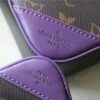 Louis Vuitton Trio Messenger Monogram Macassar Canvas By Virgil Abloh’s Purple For Men, Men's Bags, Shoulder And Crossbody Bags 9.5in/25cm LV M46266 - Image 5