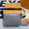 Louis Vuitton Duo Messenger Monogram Shadow Anthracite Gray For Men, Men's Bags, Shoulder And Crossbody Bags 10.2in/26cm LV M46104 - Image 7