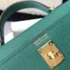 Hermes Kelly 19 Green With Gold Toned Hardware Bag For Women, Women's Handbags, Shoulder Bags 7.5in/19cm - Image 4