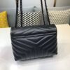 Saint Laurent Loulou Small Chain Bag In Matelassé "Y" Black For Women 9.8in/23cm YSL 494699DV7281000 - Image 8