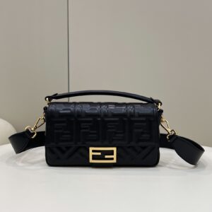 Fendi Baguette Black For Women, Women's Handbags, Shoulder And Crossbody Bags 10.6in/27cm FF 8BR600A72VF15ZW