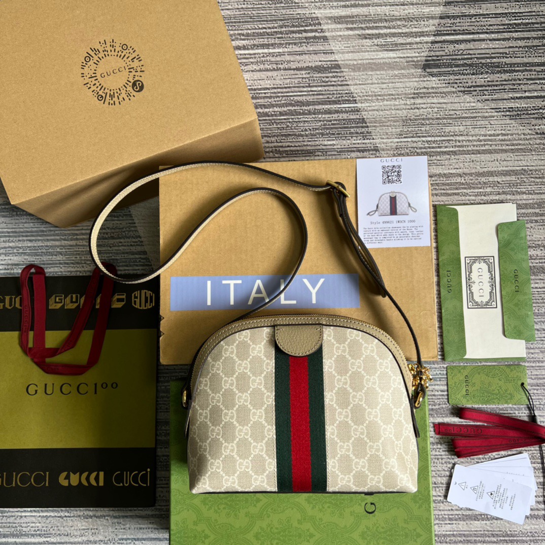 Gucci Ophidia Small GG Shoulder Bag Beige For Women, Women’s Bags 9.2in/24cm GG 499621 UULAG 9682