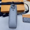 Louis Vuitton Duo Messenger Monogram Shadow Anthracite Gray For Men, Men's Bags, Shoulder And Crossbody Bags 10.2in/26cm LV M46104 - Image 14