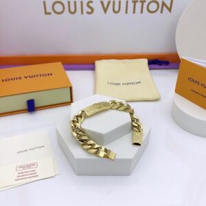 Alternative view of Louis Vuitton Monogram Chain Bracelet Gold Hardware For Men