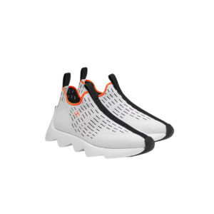 Hermes Eclair Sneakers White/ Black For Men H221170Z 90410
