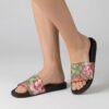 Gucci Blooms Supreme Floral Slide Sandal Black For Women 408508 KU200 8919 - Image 2