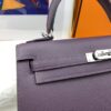 Hermes Kelly 25 Sellier Epsom Dark Purple Bag For Women, Women's Handbags, Shoulder Bags 10in/25cm - Image 5
