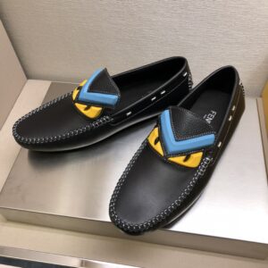 Fendi Force Black Loafers For Men