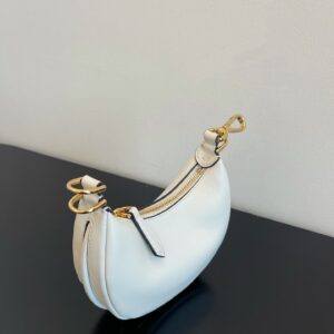 Fendi Nano Fendigraphy White For Women, Women's 6.7in/17cm FF 7AS089A5DYF1HEL