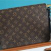 Louis Vuitton S Lock A4 Pouch Monogram Macassar Canvas For Men, Men's Bags, Shoulder And Crossbody Bags 10.6in/27cm LV M80560 - Image 7