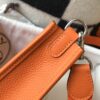 Hermes Evelyne 16 Amazone Bag Orange With Silver-Toned Hardware For Women, Women's Shoulder And Crossbody Bags 6.3in/16cm - Image 7