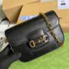 Gucci Horsebit 1955 Lizard Mini Bag Black For Women, Women's Bags 8in/20cm GG - Image 8