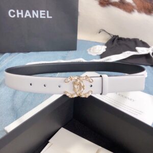 Alternative view of Chanel Double C Buckle 30mm White Gold Hardware For Women