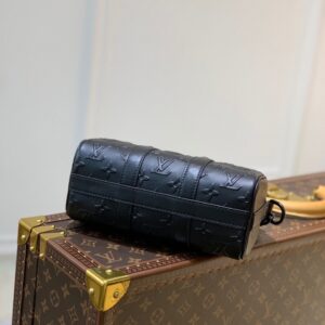 Alternative view of Louis Vuitton Keepall XS Monogram Seal Black Shoulder And Crossbody Bags 8.3in/21cm LV M57960
