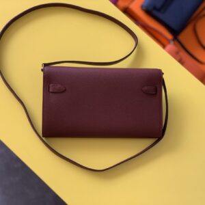 Alternative view of Hermes Kelly Wallet To Go Woc Epsom Wine For Women, Women's Wallet 8.3in/21cm