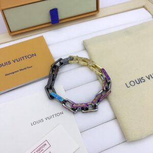 Alternative view of Louis Vuitton Engraved Monogram Chain Bracelet Multicolor Hardware For Men
