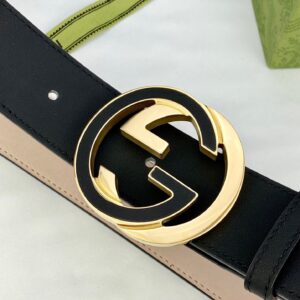Alternative view of Gucci GG Supreme Belt With Interlocking G Buckle Beige/Ebony GG Supreme And Black For Women, Women Belt